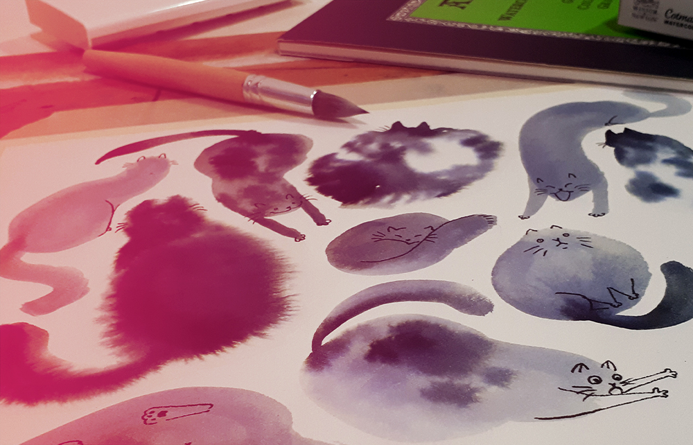 Come dipingere gattini ad acquerello (in modo semplice e divertente)
