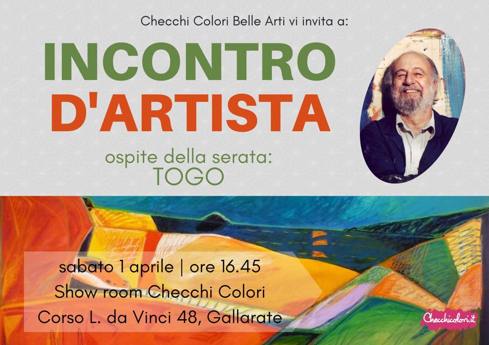 Invito Incontro d'Artista 1 aprile Togo