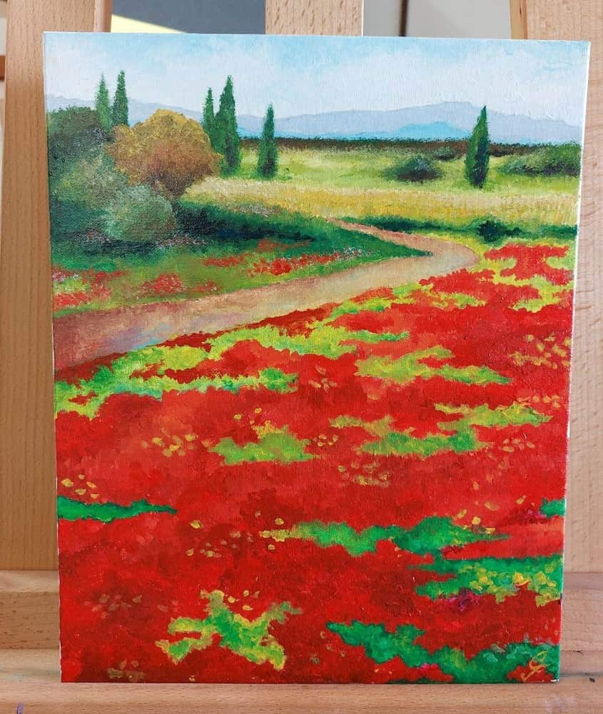 quadro "Campo di papaveri"