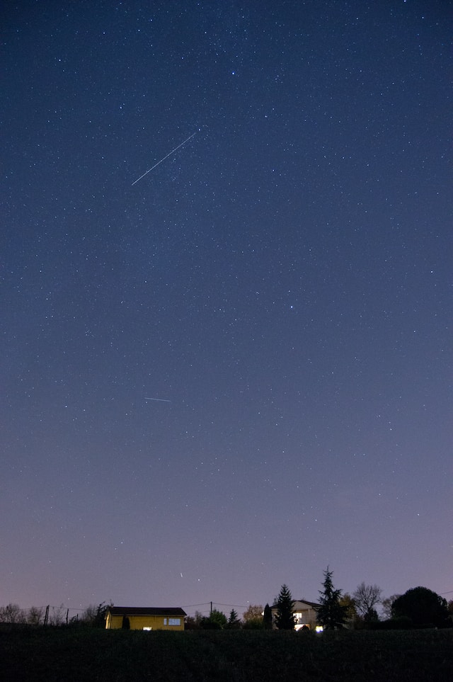 Stelle cadenti durante la notte di san lorenzo