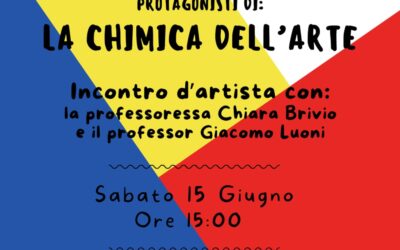 Incontro d’Artista: Giallo, Rosso e Blu protagonisti di “La Chimica dell’Arte” con Chiara Brivio e Giacomo Luoni