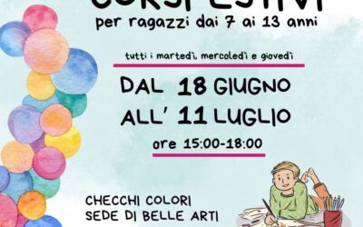 Scopri i Corsi Estivi di Belle Arti per Ragazzi da Checchi Colori!
