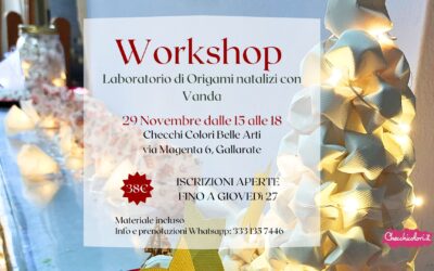 Workshop di origami natalizi con Vanda!
